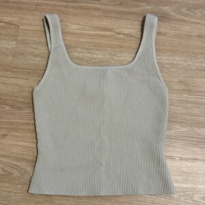 Babaton Ribbed Tank Top - Soft Gray